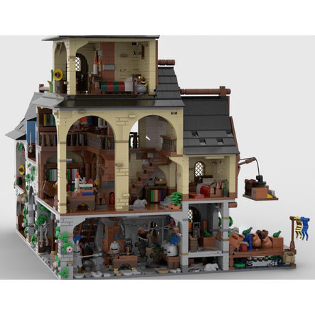 MOC - 134085 Medieval Town Centre Klemmbausteine - LesDiyLesDiy