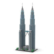 MOC - 136651 Petronas Towers im Maßstab 1:800 Klemmbausteine - LesDiyLesDiy