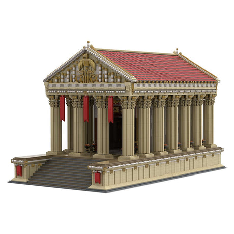 MOC - 136729 Antiker römischer Tempel Klemmbausteine - LesDiyLesDiy