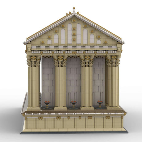 MOC - 136729 Antiker römischer Tempel Klemmbausteine - LesDiyLesDiy