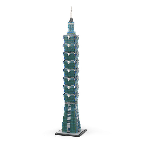 MOC - 136995 Taipei 101 1:800 Scale Klemmbausteine - LesDiyLesDiy