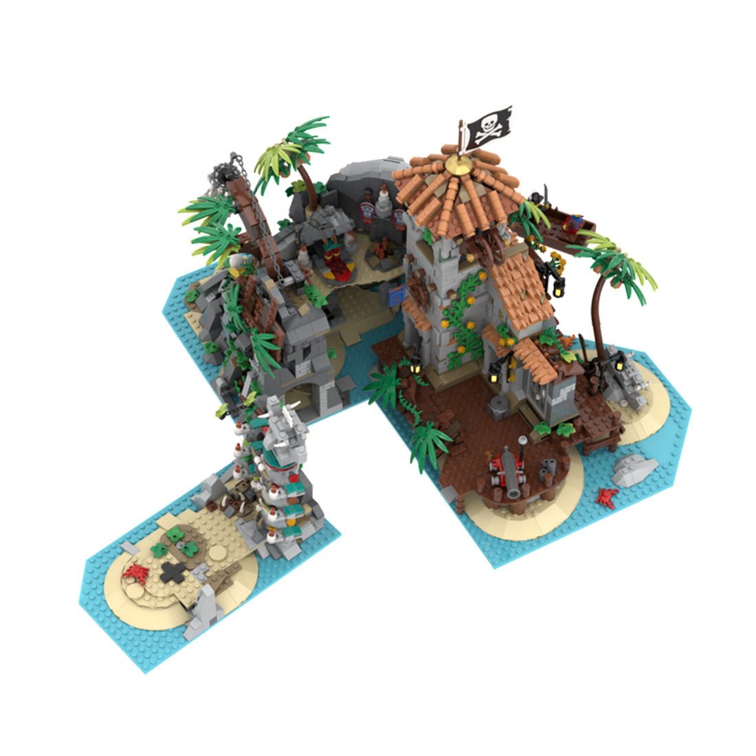 MOC - 138516 Treasure Island - Pirates of Barracuda Bay Klemmbausteine - LesDiyLesDiy