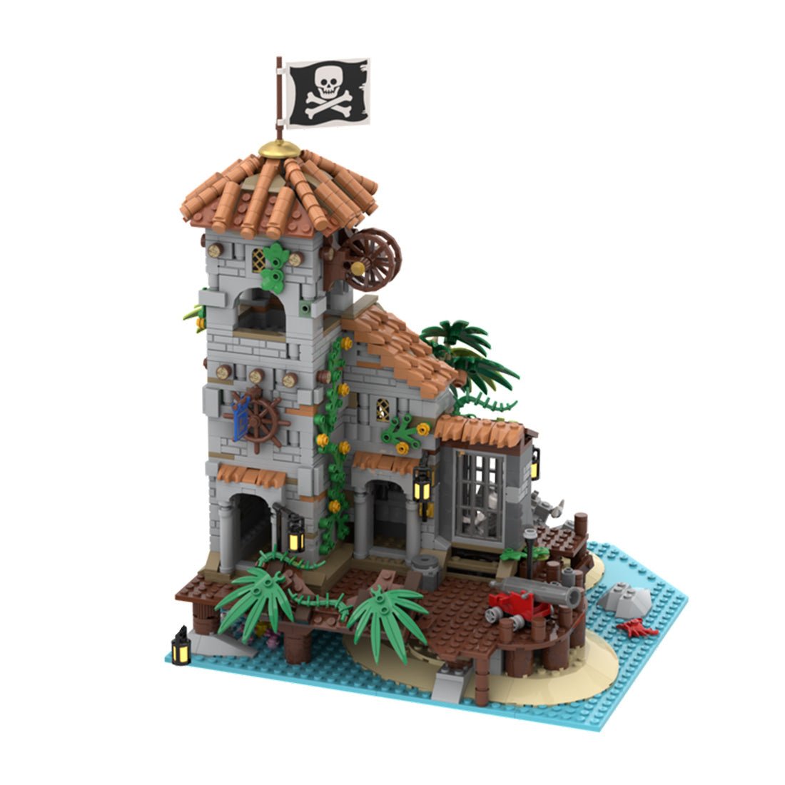 MOC - 138516 Treasure Island - Pirates of Barracuda Bay Klemmbausteine - LesDiyLesDiy