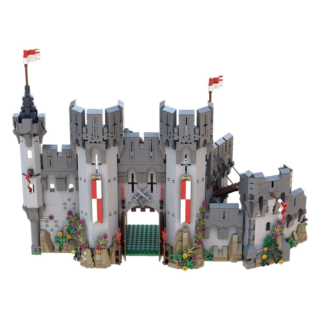 MOC - 138840 Falcons Barbican Gatehouse - LesDiyLesDiy