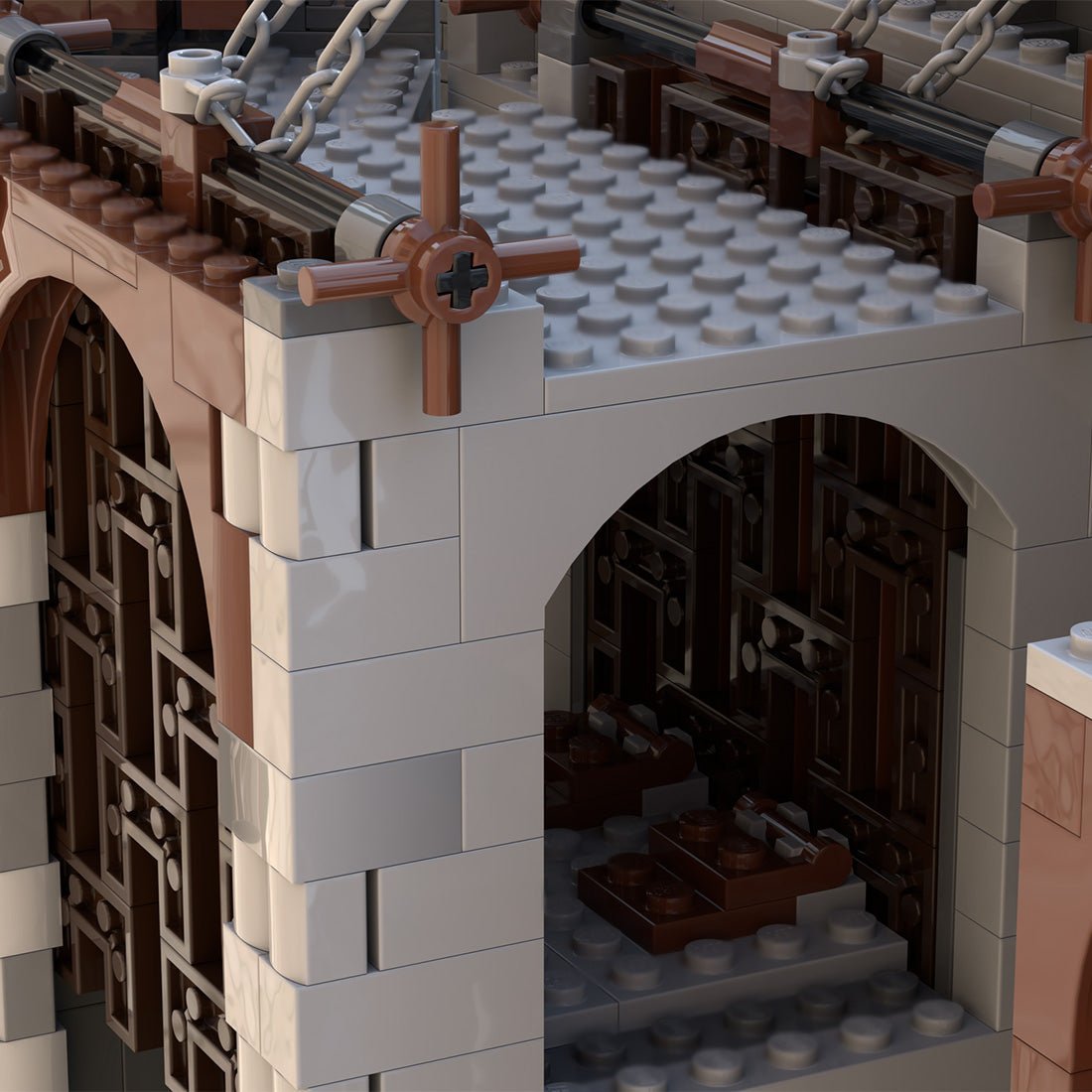 MOC - 138840 Falcons Barbican Gatehouse - LesDiyLesDiy