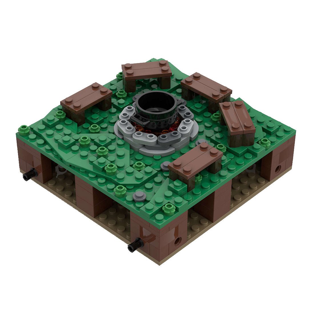 MOC - 139859 Roman Field Camp Fireplace Klemmbausteine - LesDiyLesDiy