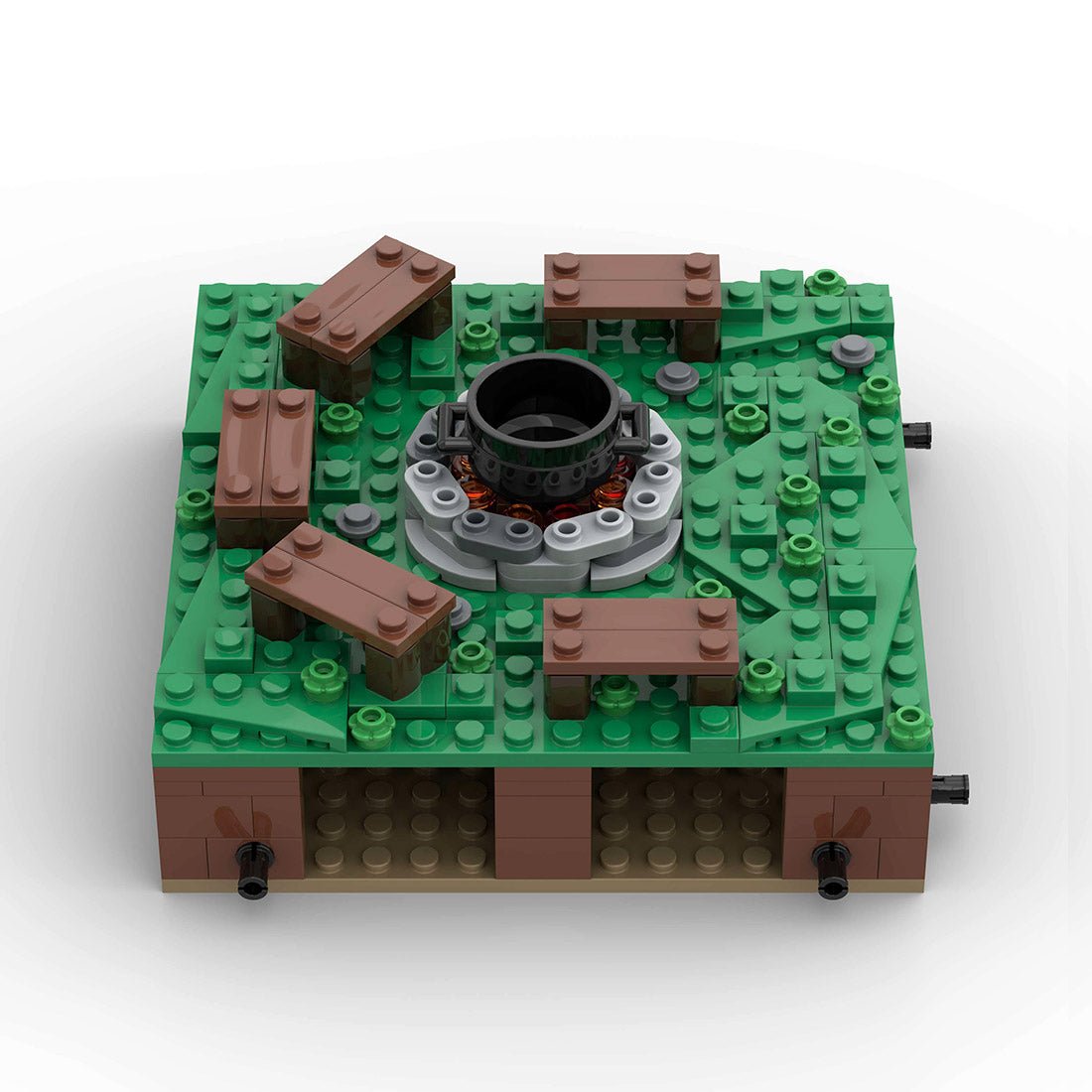 MOC - 139859 Roman Field Camp Fireplace Klemmbausteine - LesDiyLesDiy