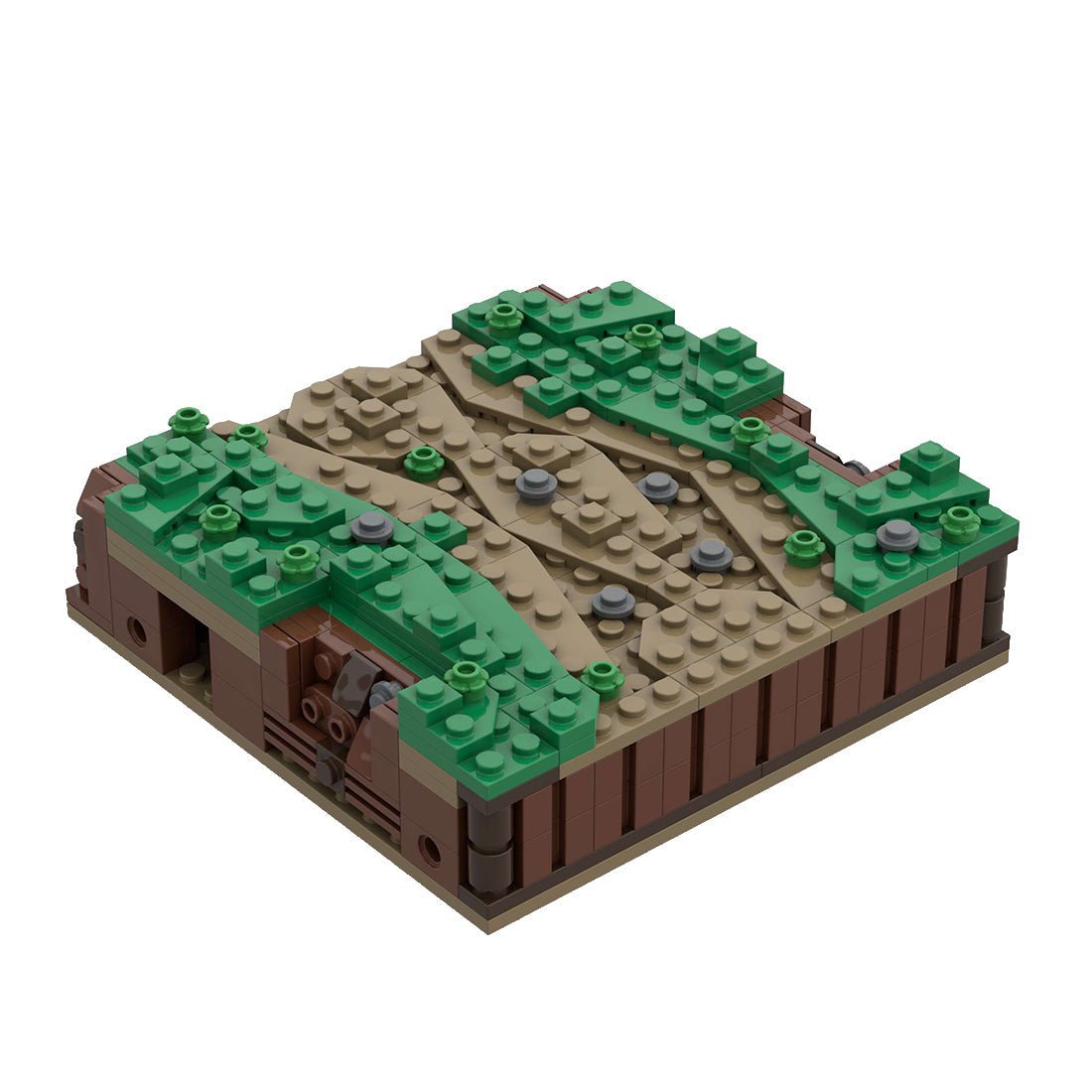 MOC - 139859 Roman Field Camp Path with Ending Ditch Klemmbausteine - LesDiyLesDiy