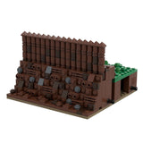 MOC - 139859 Roman Field Camp Straight Palisade Klemmbausteine - LesDiyLesDiy