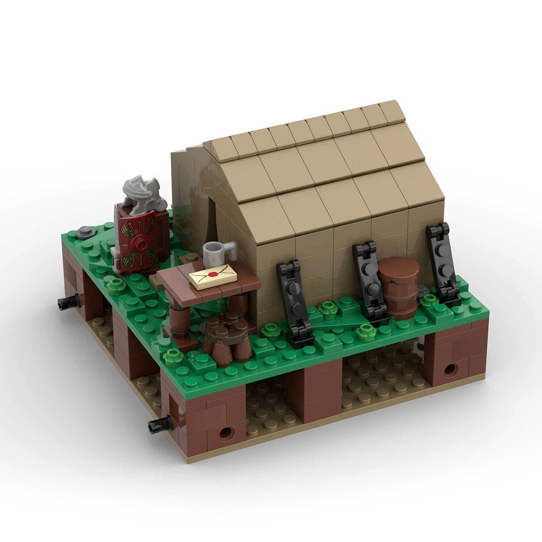 MOC - 139859 Roman Field Camp Tent for Centurio Klemmbausteine - LesDiyLesDiy