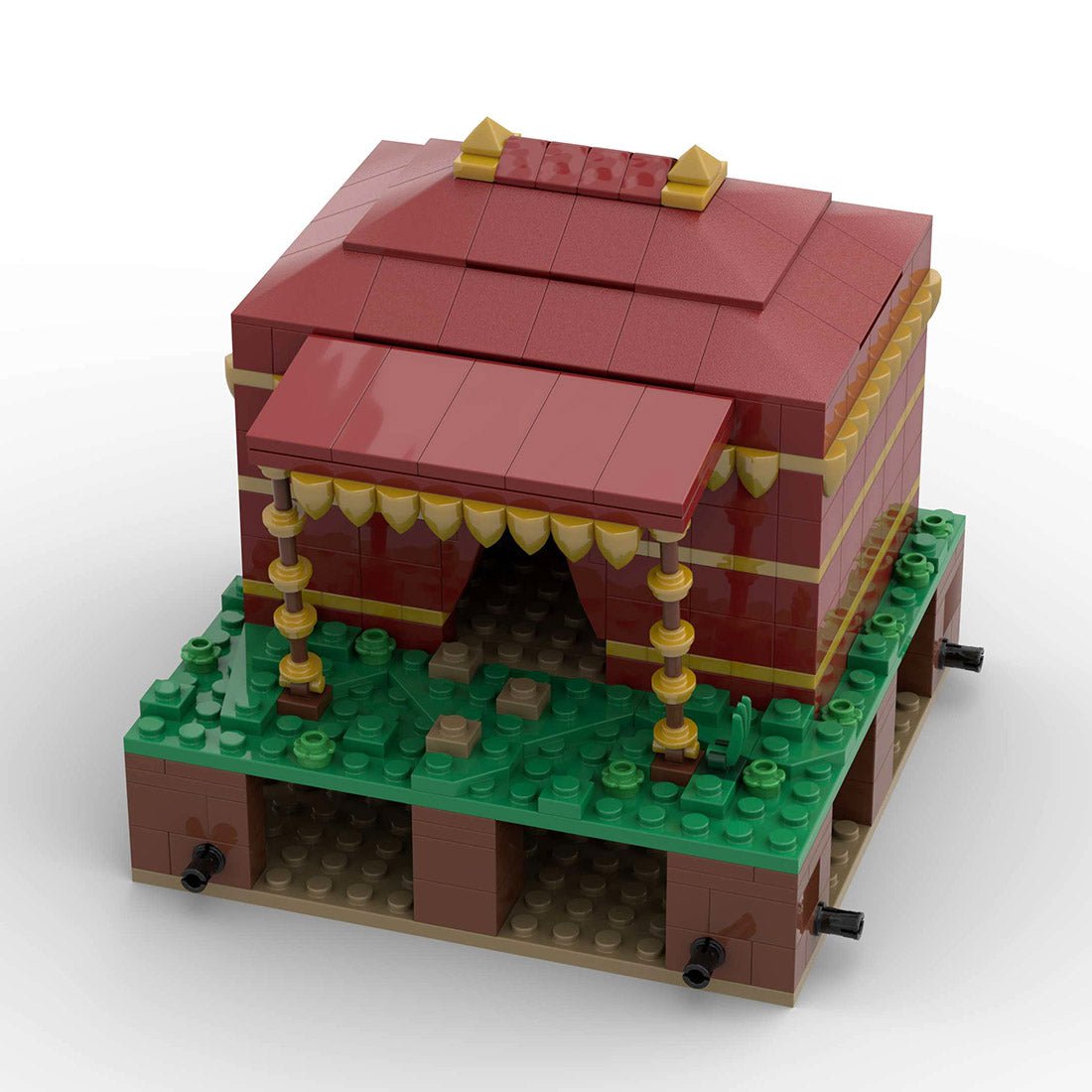 MOC - 139859 Roman Field Camp Tent for Commander Klemmbausteine - LesDiyLesDiy