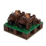 MOC - 139859 Roman Field Camp Transport Carts Klemmbausteine - LesDiyLesDiy