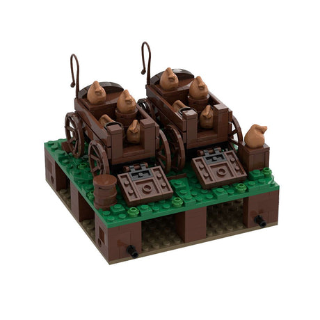 MOC - 139859 Roman Field Camp Transport Carts Klemmbausteine - LesDiyLesDiy