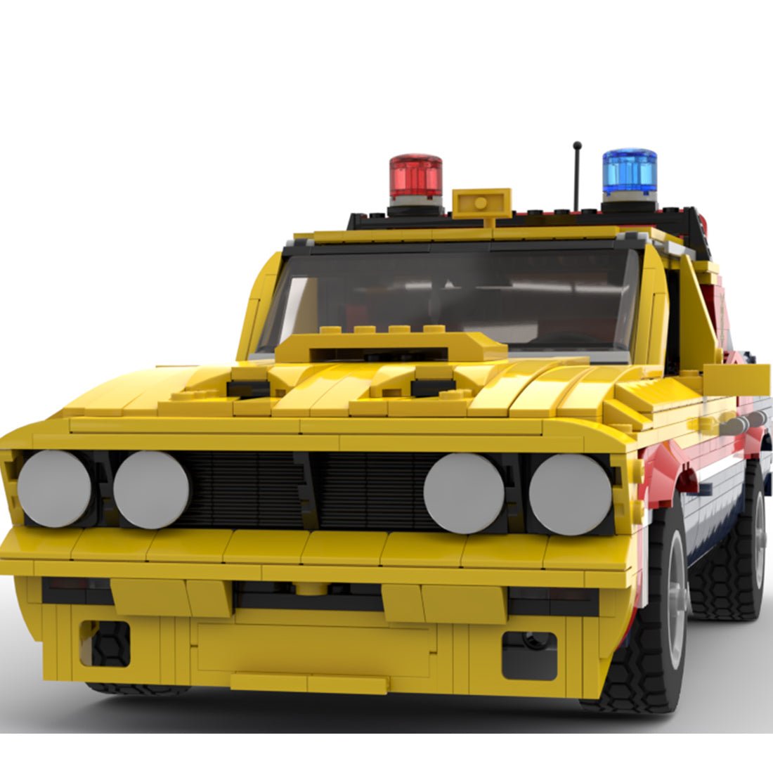 MOC - 140187 Mad Max Yellow Interceptor Klemmbausteine - LesDiyLesDiy