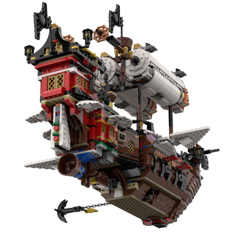 MOC - 141840 Pirates Great Airship Klemmbausteine - LesDiyLesDiy