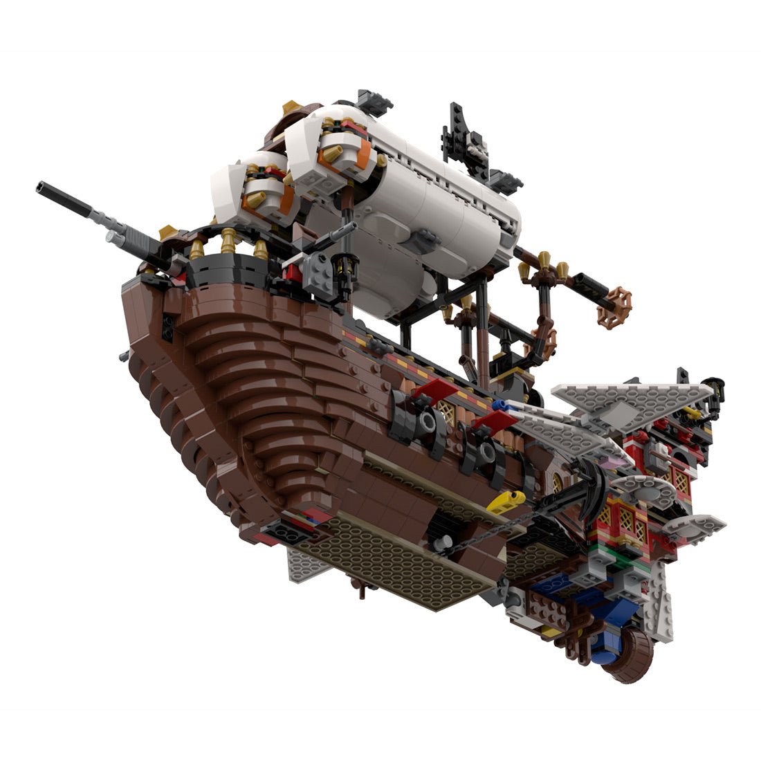 MOC - 141840 Pirates Great Airship Klemmbausteine - LesDiyLesDiy