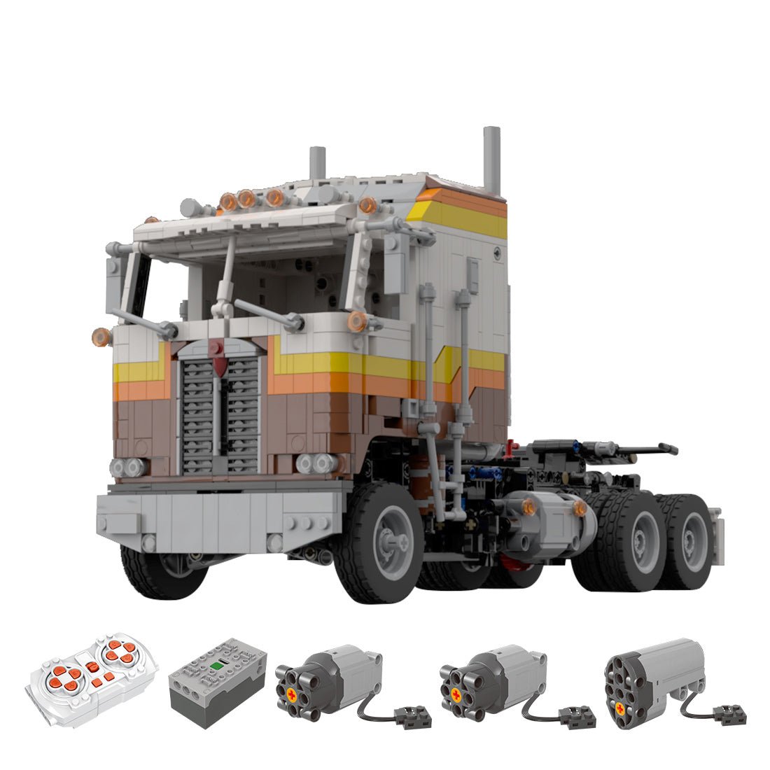 MOC - 141909 Kenworth K100 Aerodyne Klemmbausteine - LesDiyLesDiy