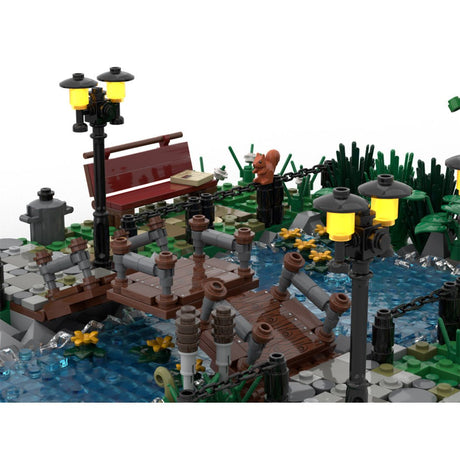 MOC - 142953 Summer Park Klemmbausteine - LesDiyLesDiy