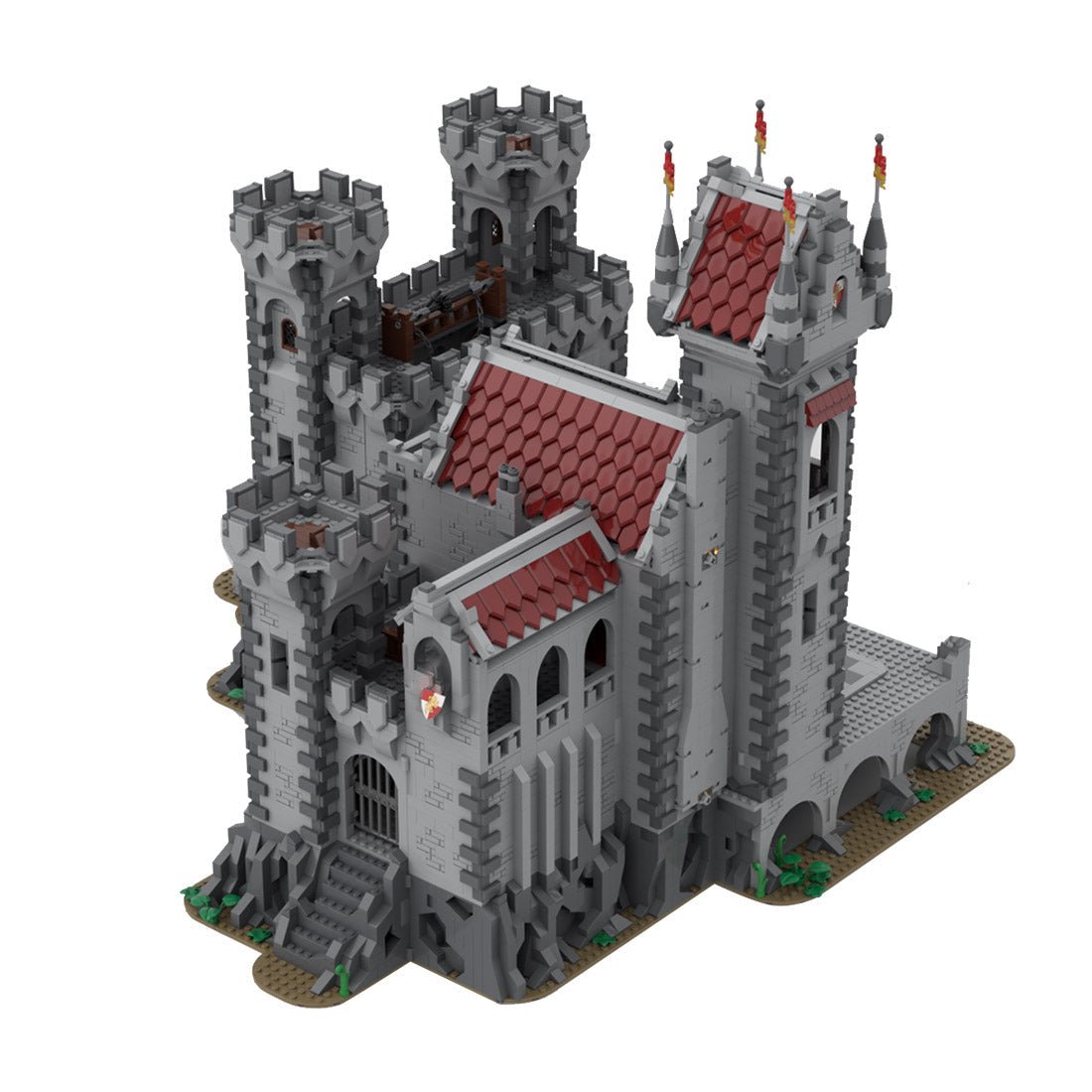 MOC - 143001 Red Lions Castle II - LesDiyLesDiy