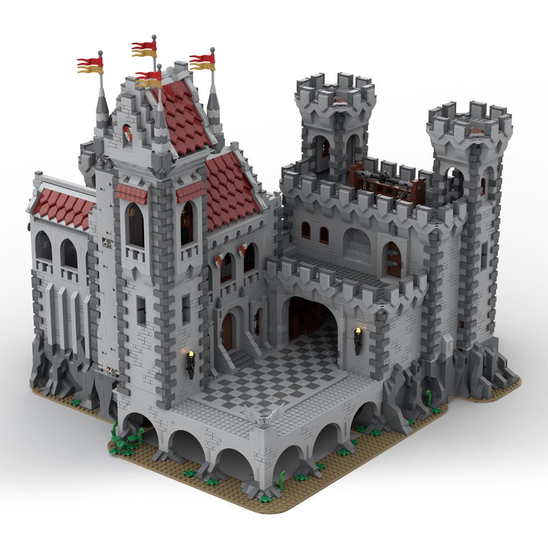 MOC - 143001 Red Lions Castle II - LesDiyLesDiy