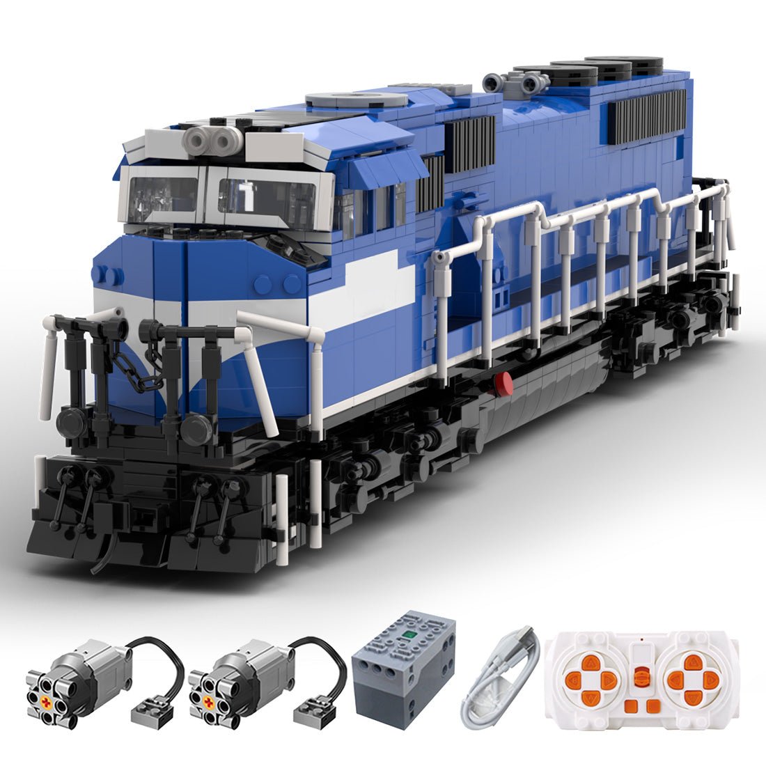 MOC - 144909 SD70MAC Conrail Klemmbausteine - LesDiyLesDiy