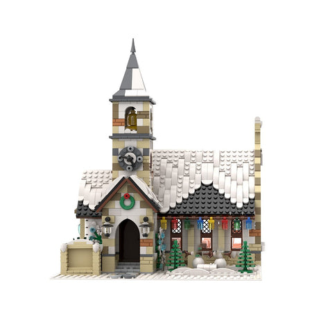 MOC - 147549 Winter Country Church für die Geburtskirche - LesDiyLesDiy