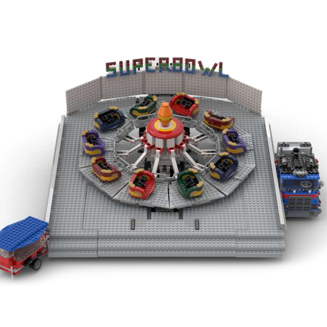 MOC - 148109 Superbowl Fairground ride Klemmbausteine - LesDiyLesDiy