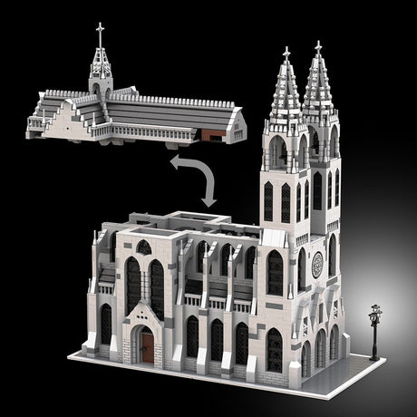 MOC - 148170 Gothic Cathedral Klemmbausteine - LesDiyLesDiy