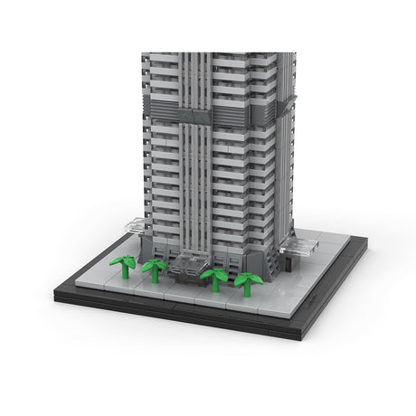 MOC - 148580 Jin Mao Tower 1:800 Scale Klemmbausteine - LesDiyLesDiy