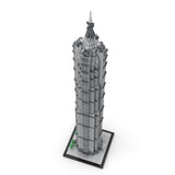 MOC - 148580 Jin Mao Tower 1:800 Scale Klemmbausteine - LesDiyLesDiy