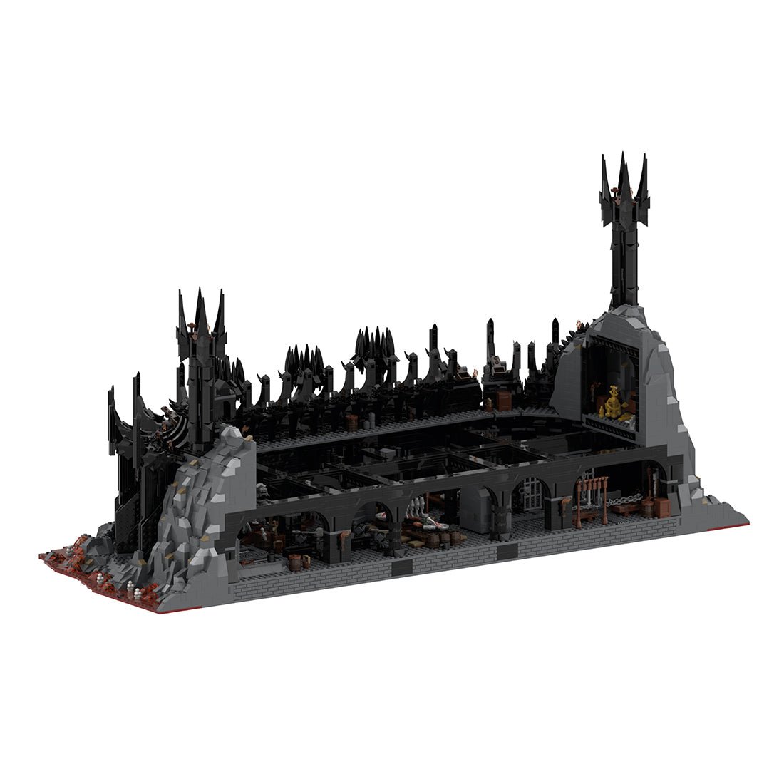 MOC - 150262 UCS Barad - Dur part 1/6 Klemmbausteine - LesDiyLesDiy