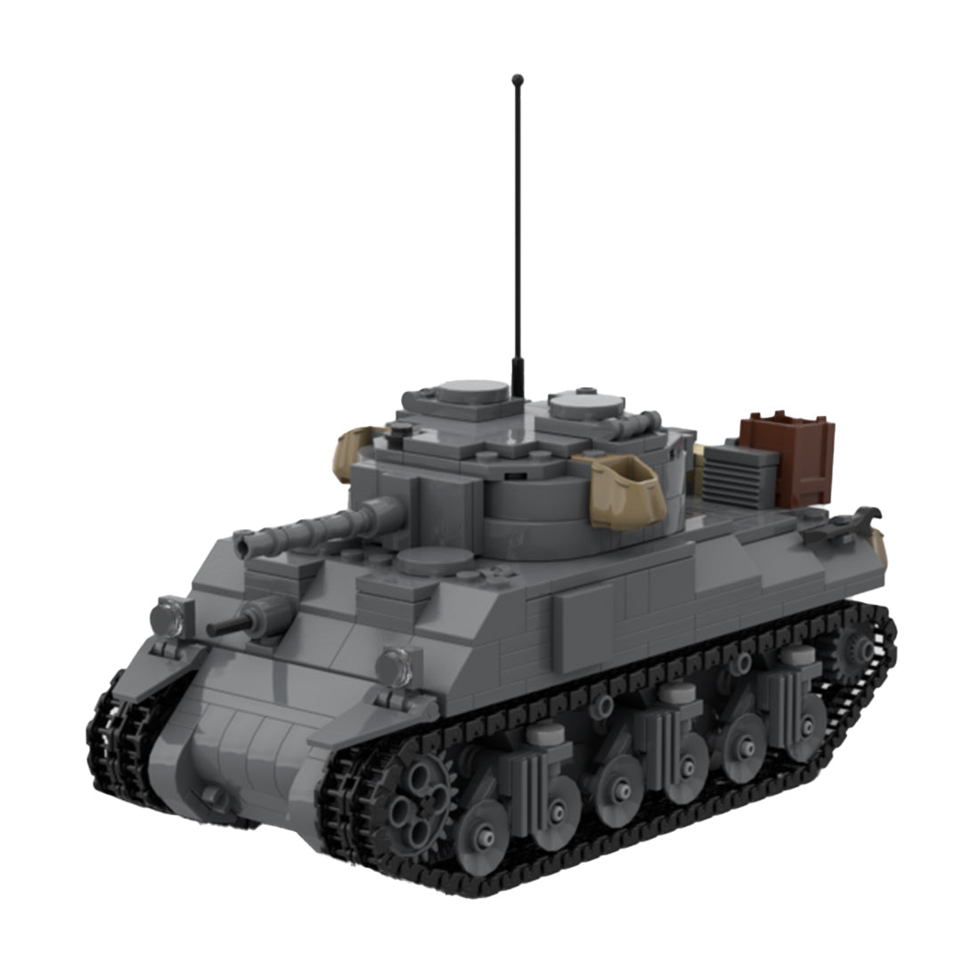 MOC - 150341 M4 sherman Klemmbausteine - LesDiyLesDiy