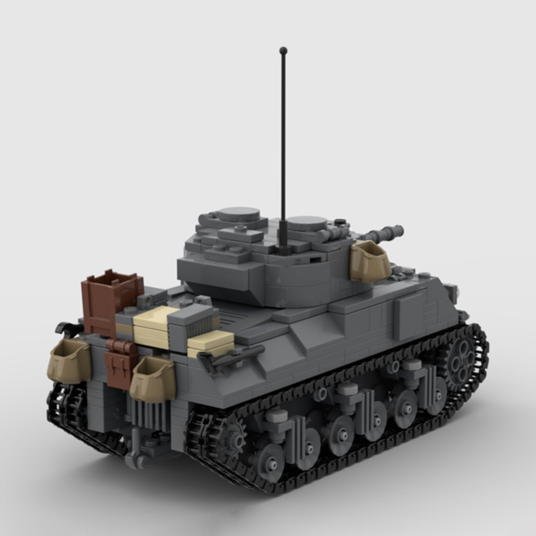 MOC - 150341 M4 sherman Klemmbausteine - LesDiyLesDiy