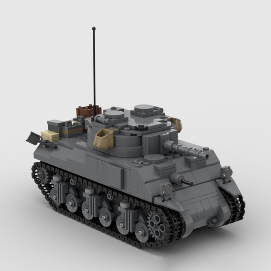 MOC - 150341 M4 sherman Klemmbausteine - LesDiyLesDiy