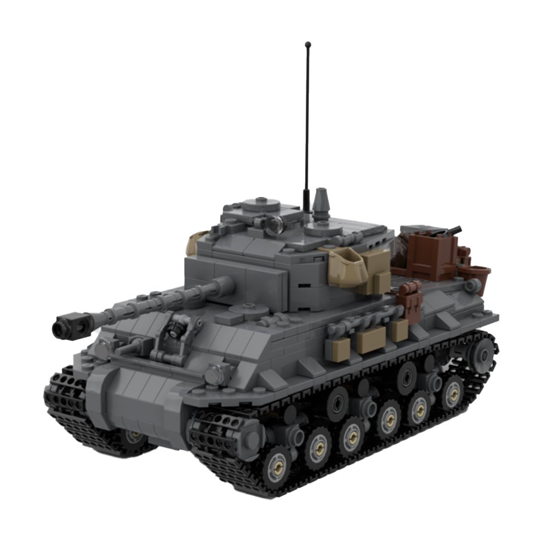 MOC - 150790 M4A3E8 Sherman Easy Eight Klemmbausteine - LesDiyLesDiy