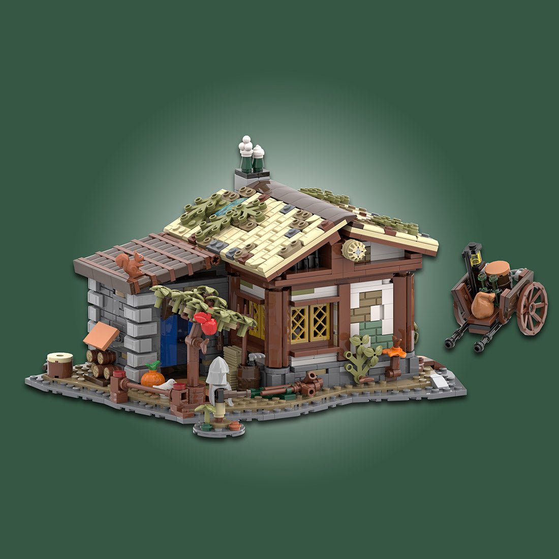 MOC - 150993 A HUT NEXT DOOR Mittelalterliches Dorf Klemmbausteine - LesDiy - Klemmbausteine