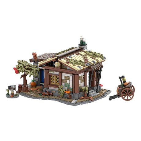 MOC - 150993 A HUT NEXT DOOR Mittelalterliches Dorf Klemmbausteine - LesDiyLesDiy