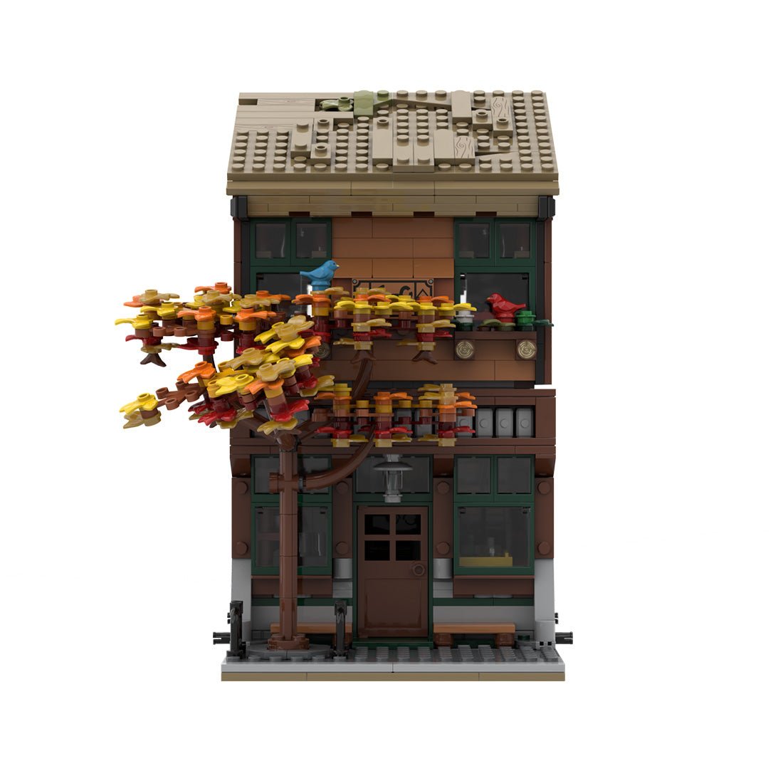 MOC - 151231 Cabin Café Klemmbausteine - LesDiyLesDiy