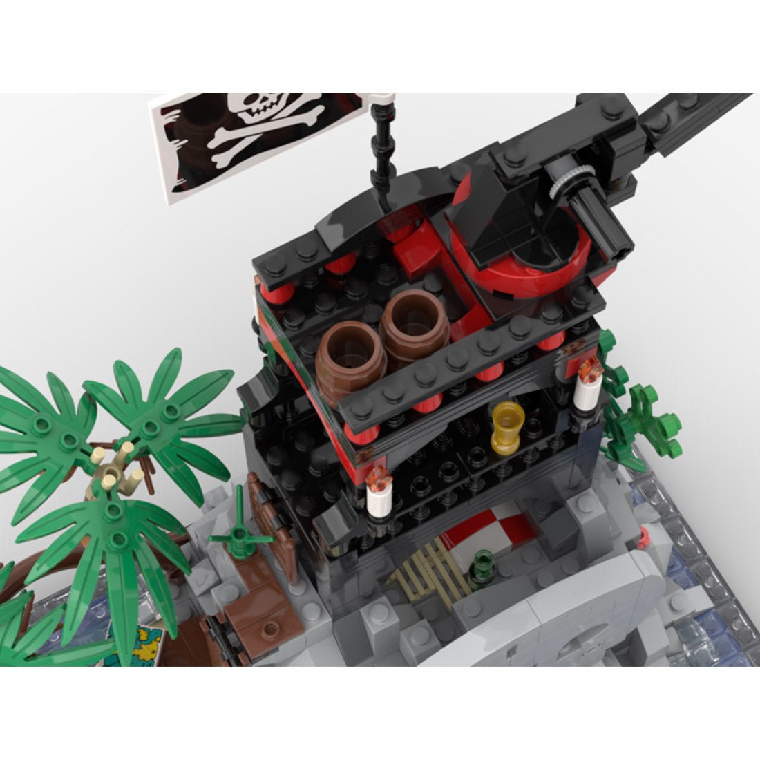 MOC - 152556 Skull Island Remake Klemmbausteine - LesDiyLesDiy