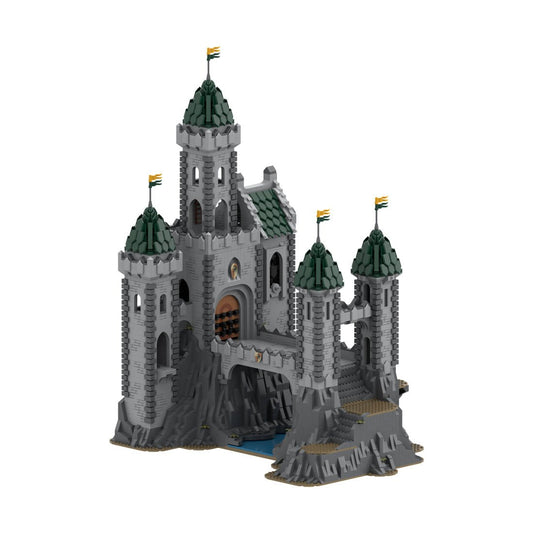 MOC - 152895 Green Dragon Stronghold Klemmbausteine - LesDiyLesDiy