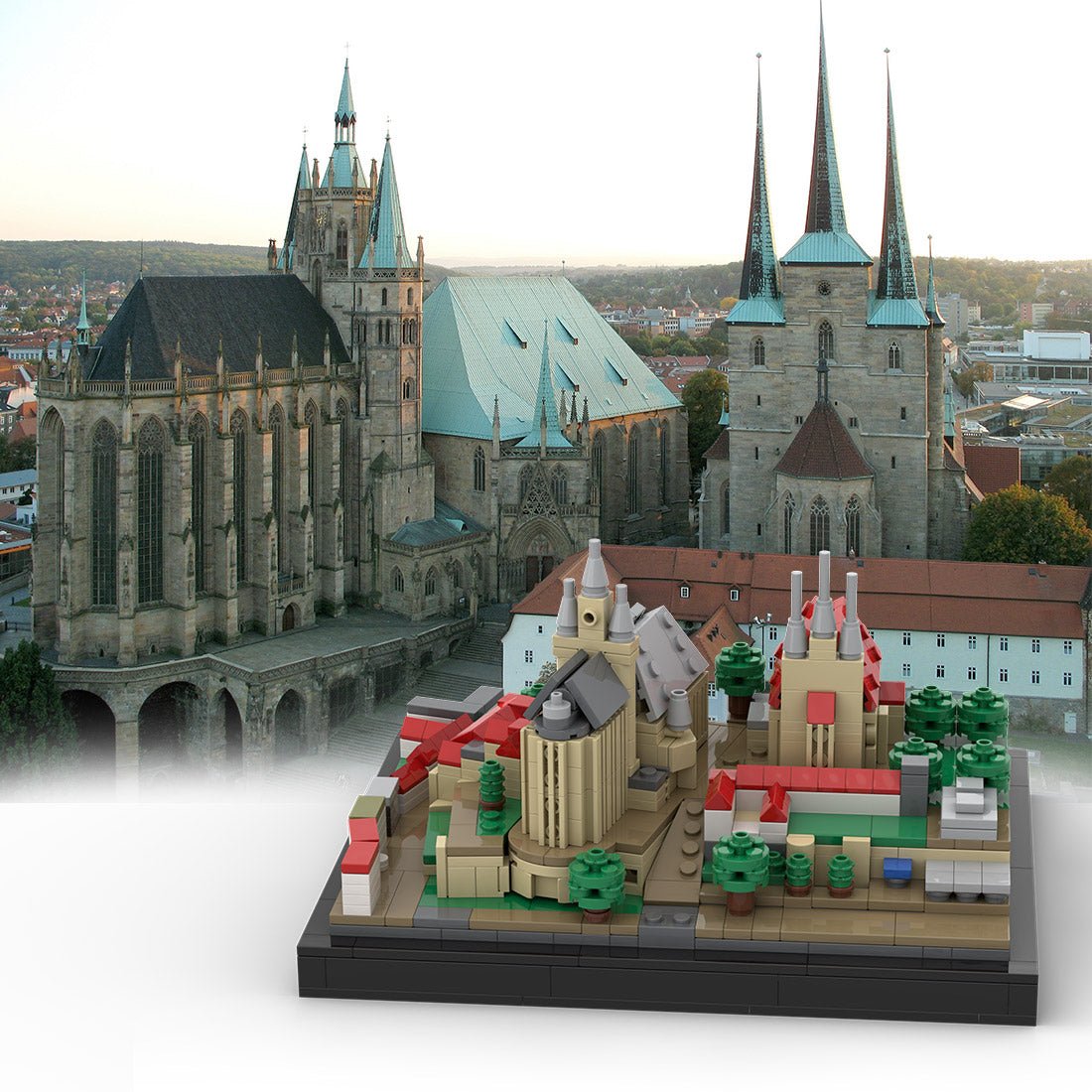 MOC - 153457 Erfurt Cathedral Klemmbausteine - LesDiyLesDiy