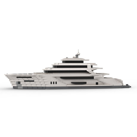 MOC - 154458 Large Super Luxury Yacht Klemmbausteine - LesDiyLesDiy