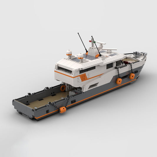 MOC - 155372 Ferry Yacht Klemmbausteine - LesDiyLesDiy