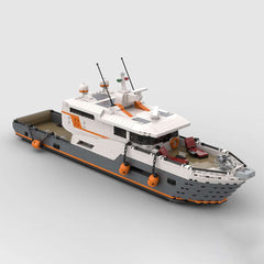 MOC - 155372 Ferry Yacht Klemmbausteine - LesDiyLesDiy