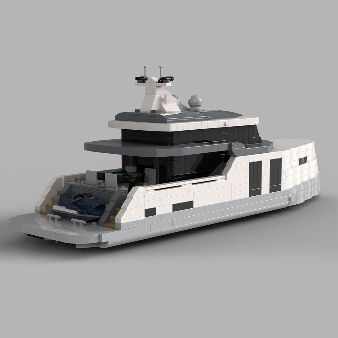 MOC - 156543 The "Starlord" Yacht Klemmbausteine - LesDiyLesDiy