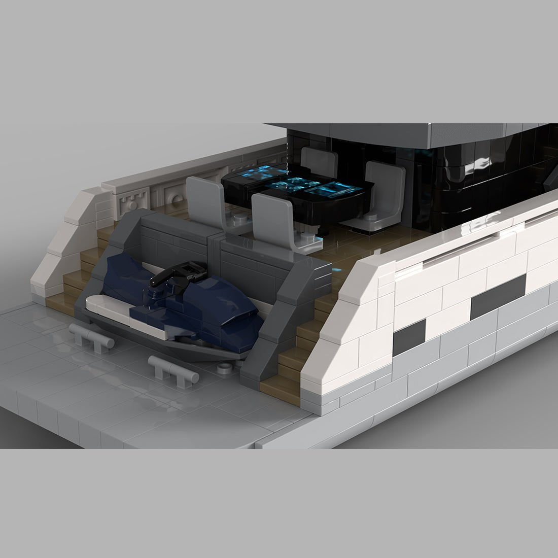 MOC - 156543 The "Starlord" Yacht Klemmbausteine - LesDiyLesDiy