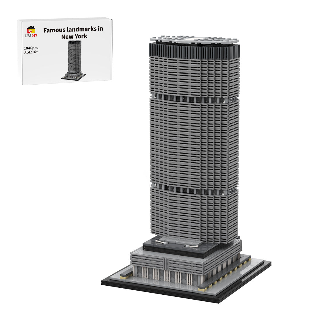 MOC - 156591 One Penn Plaza 1:800 Scale (Penn 1) Klemmbausteine - LesDiy - Klemmbausteine