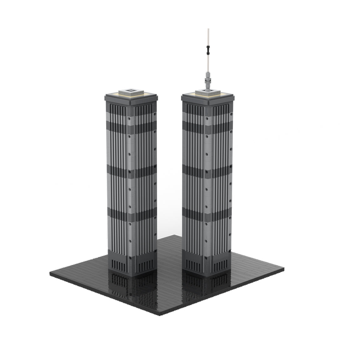 MOC - 156672 World Trade Center (09.11.01) Klemmbausteine - LesDiyLesDiy