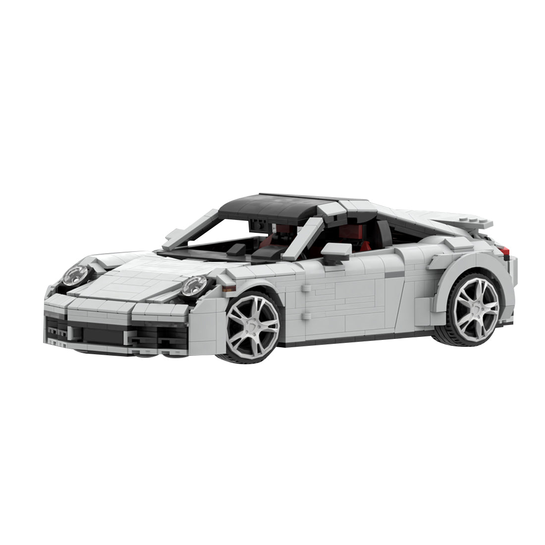 MOC - 156800 Porsche 992 Turbo S Klemmbausteine - LesDiyLesDiy