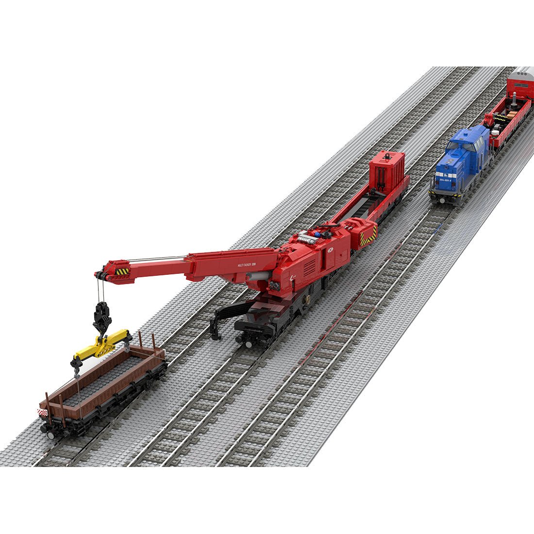 MOC - 156982 Emergency Crane Train – Multi Tasker Klemmbausteine - LesDiyLesDiy